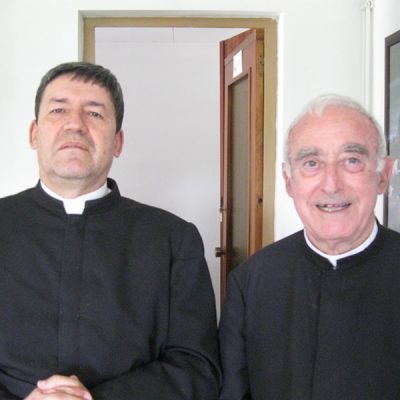 Con el Padre Muñoz en Argentona España